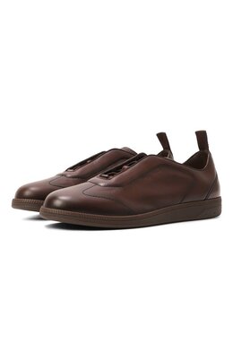 Santoni: Коричневые кеды 