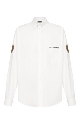 Balenciaga: Хлопковая рубашка 