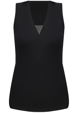 BRUNELLO CUCINELLI: Чёрный топ 