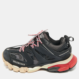 Balenciaga: Чёрные кроссовки  Track