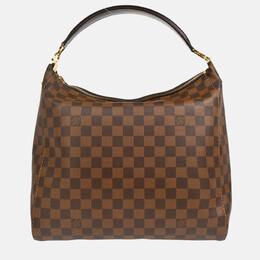 Louis Vuitton: Коричневая сумка 