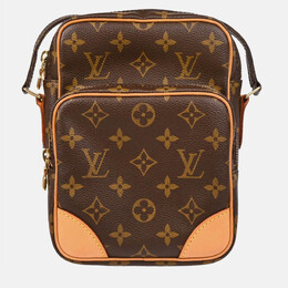 Louis Vuitton: Коричневая сумка через плечо 