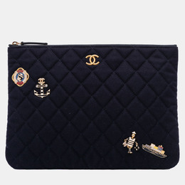 Chanel: Синий клатч 
