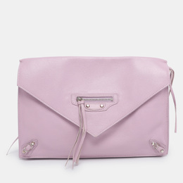 Balenciaga: Розовый клатч  Papier