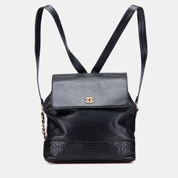 Chanel: Чёрный рюкзак 