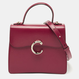 Cartier: Бордовая сумка на руку  Panthère