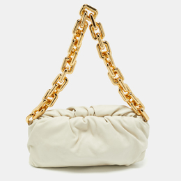 Bottega Veneta: Белая сумка  Chain Pouch