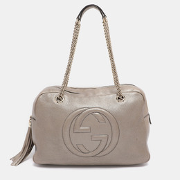 Gucci: Бежевая сумка  Soho