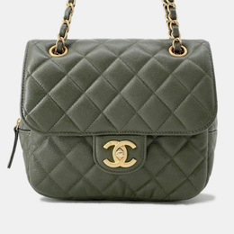 Chanel: Сумка цвета хаки 