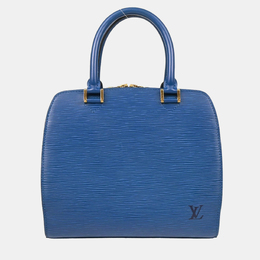 Louis Vuitton: Голубая сумка  Épi Pont Neuf