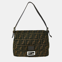 Fendi: Коричневая сумка  Baguette