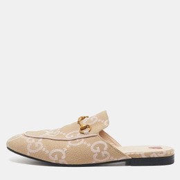 Gucci: Бежевые сабо  Princetown