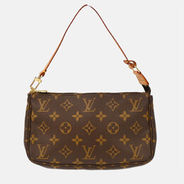 Louis Vuitton: Коричневая сумка  Pochette Accessoires