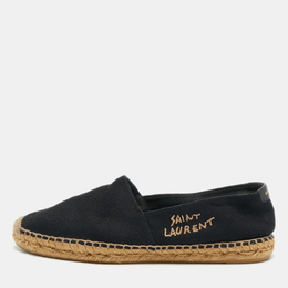Saint Laurent Paris: Чёрные мокасины  Espadrille