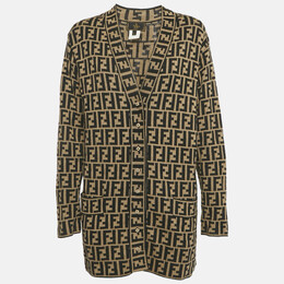 Fendi: Винтажный кардиган  Zucca