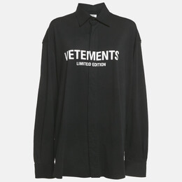Vetements: Чёрная рубашка  Limited Edition