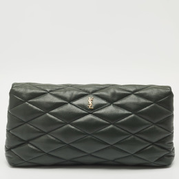 Saint Laurent Paris: Тёмный клатч  Envelope