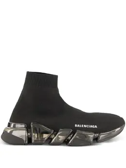 Balenciaga: Чёрные кроссовки  Speed.2