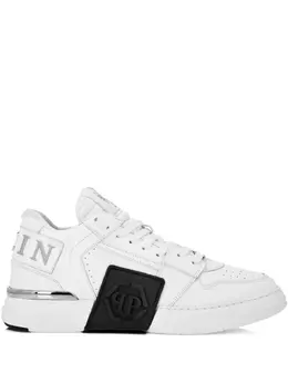 Philipp Plein: Белые кроссовки  Phantom Kicks