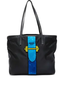 Prada Pre-Owned: Сумка-шоппер с принтом 