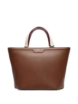 Bally: Коричневая сумка-шоппер 