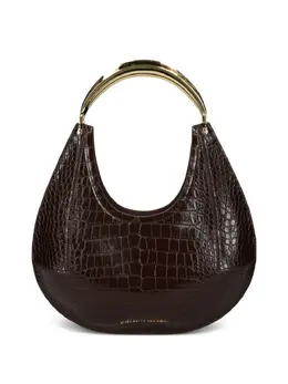 Elisabetta Franchi: Коричневая сумка-шоппер 