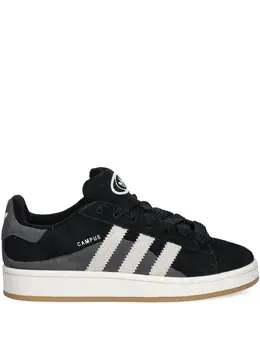 adidas: Чёрные кроссовки  Campus