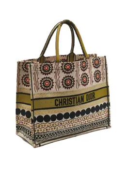 Christian Dior Pre-Owned: Бежевая сумка-шоппер 