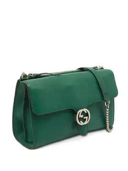 Gucci Pre-Owned: Зелёная сумка 