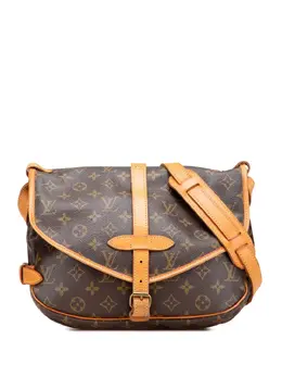 Louis Vuitton Pre-Owned: Коричневая сумка через плечо 