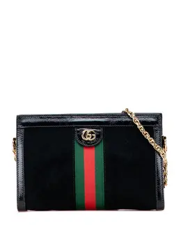 Gucci Pre-Owned: Чёрная сумка через плечо 