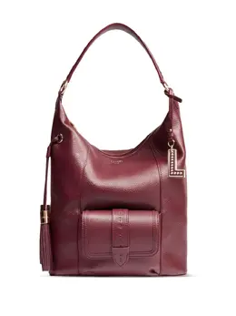 Lancel: Бордовая сумка 