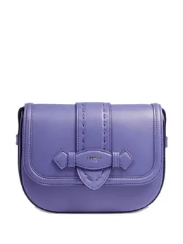 Lancel: Фиолетовая сумка через плечо 