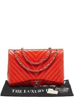 CHANEL Pre-Owned: Оранжевая сумка 