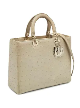 Christian Dior Pre-Owned: Бежевая сумка-шоппер 