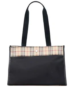 Burberry Pre-Owned: Чёрная сумка-шоппер 