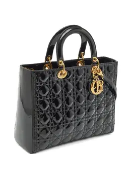 Christian Dior Pre-Owned: Чёрная сумка-шоппер 