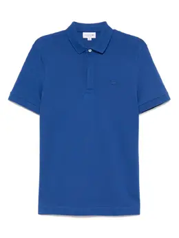 Lacoste: Голубое поло 