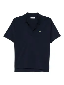 Lacoste: Синий топ 