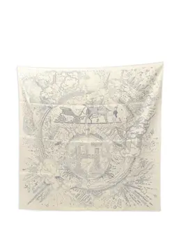 Hermès Pre-Owned: Белый шарф 