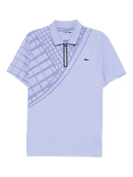 Lacoste: Голубое поло 