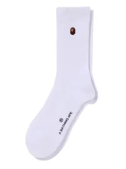 A BATHING APE®: Белые носки 