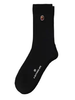 A BATHING APE®: Чёрные носки 