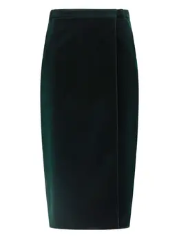 Saint Laurent: Бархатная юбка 