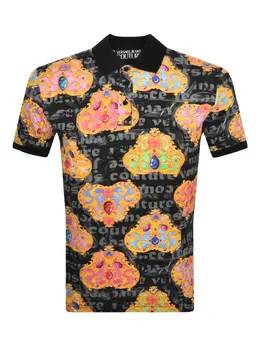 Versace Jeans Couture: Поло с принтом 