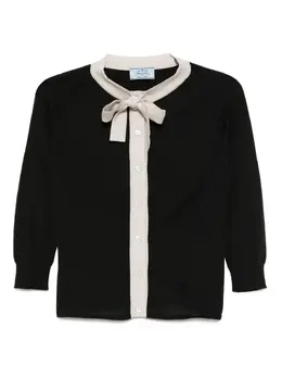 Prada Pre-Owned: Чёрный кардиган 