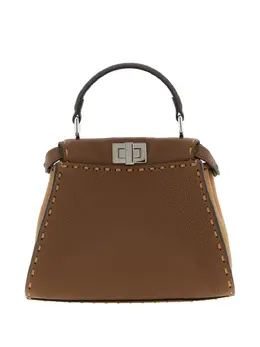 FENDI: Коричневая сумка  Peekaboo