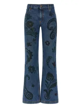 ETRO: Джинсы с принтом 