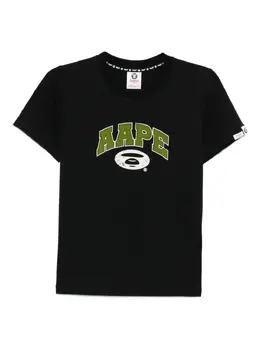 AAPE BY *A BATHING APE®: Чёрная футболка 