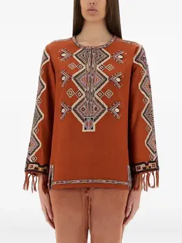 ISABEL MARANT: Топ бахромой 